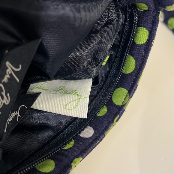 Vera Bradley Lucky You Polka Dot Double Zip Adjustable Crossbody Shoulder Bag - Picture 6 of 9